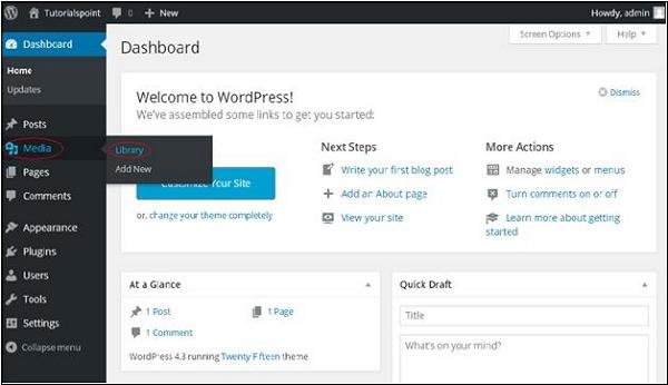 WordPress Media Library